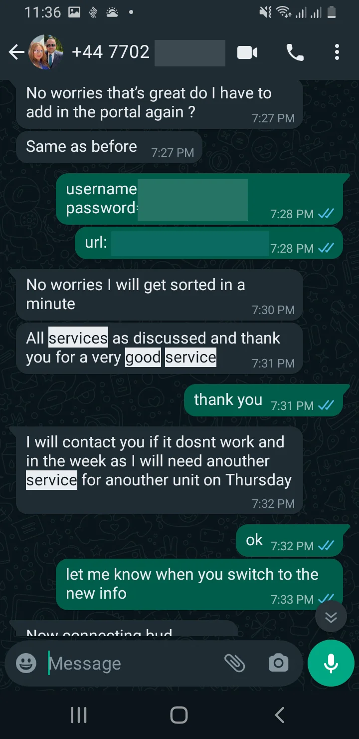 Positive IPTV review from user praising smooth streaming and support response