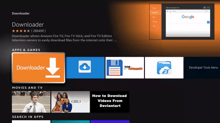 downloader on firestick new interface 